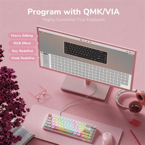 Rk Royal Kludge R Rgb Backlit Mechanical Gaming Keyboard With Volume Knob And Hot