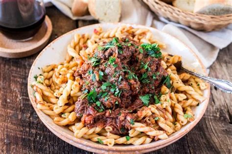 Braised Beef Ragu With Gemelli Olivia S Cuisine