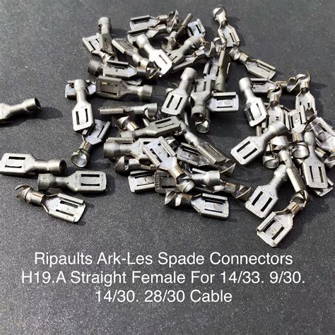 Ripaults Ark Les H19a Spade Connectors Classic Car