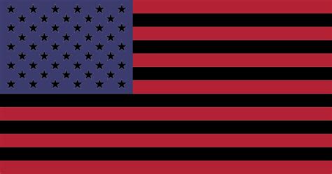 USA flag redesign, except red, Black and blue : r/vexillology