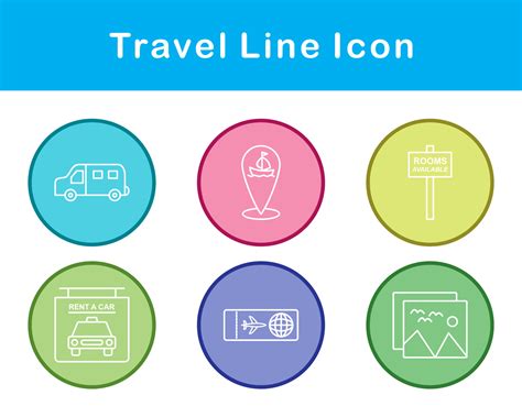 Travel Vector Icon Set 21358550 Vector Art at Vecteezy