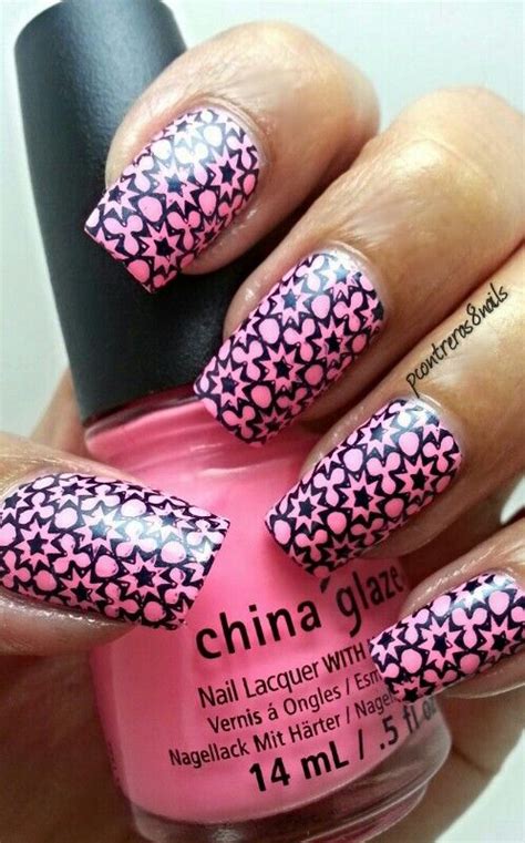 Shocking Pink Nail Design