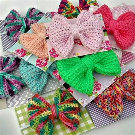 Most Beautiful And Colorful Crochet Handknitted Bow Patterns And Ideas