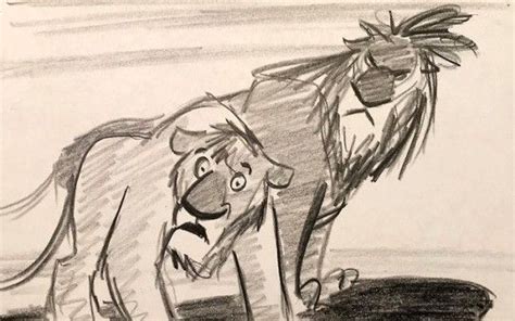 Simba and Scar Concept Art