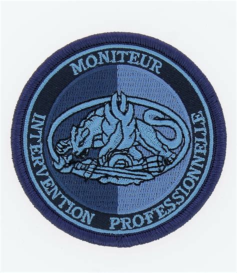 Écusson Gendarmerie MIP basse visibilité bleu DMB