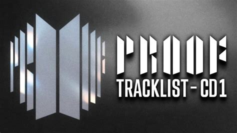 BORN SINGER BTS PROOF TRACKLIST 1 방탄소년단 2022 YouTube