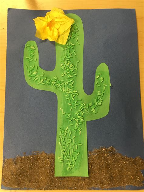 Arizona cactus craft | Crafts, Vbs crafts, Animal crafts preschool