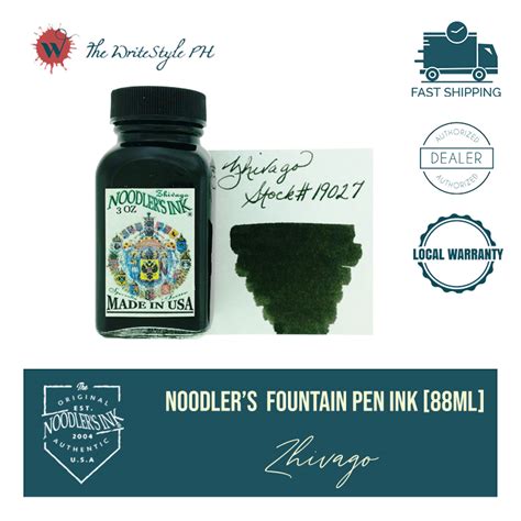 Noodlers Fountain Pen Ink Zhivago 3oz Lazada Ph