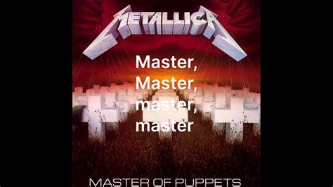 lyrics metallica master  puppets unofficial youtube