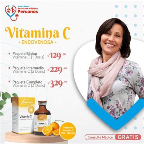 Vitamina C Evaluación Medica GRATUITA Vía endovenosa