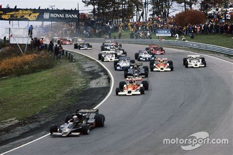 Mario Andretti Lotus 78 Ford Precede James Hunt McLaren M26 Ford