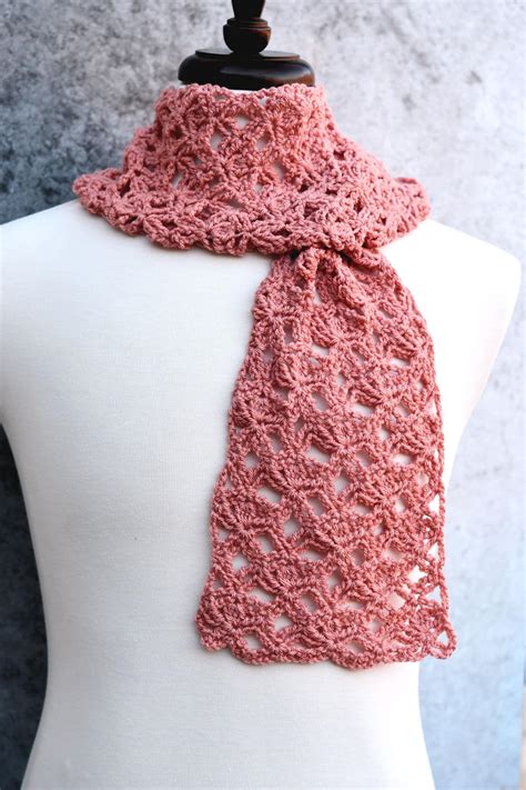 Lightweight Crochet Scarf Boxed Bobbles Make It Crochet