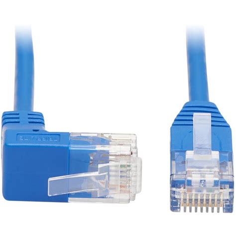 Tripp Lite Cat Ethernet Cable Up Angled Utp Slim Molded M M Rj Blue