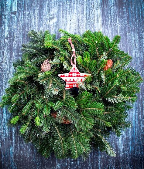 Christmas green wreath stock photo. Image of evergreen - 44482626