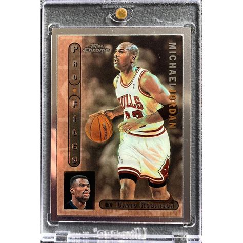 Michael Jordan Topps Chrome Profiles David Robinson Nba Cards