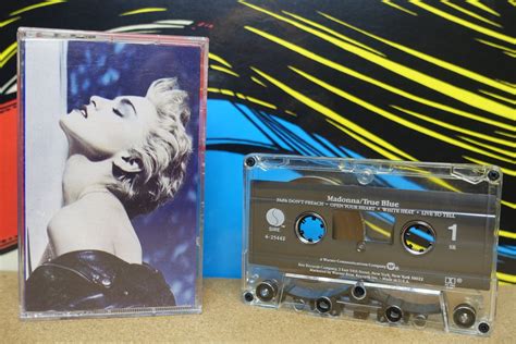 Madonna Vintage Cassette True Blue Tape Madge 1984 Sire Records 80s Music Analog Music