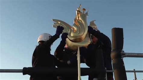 Notre Dame Le Coq A Retrouv Sa Place Au Sommet De La Cath Drale