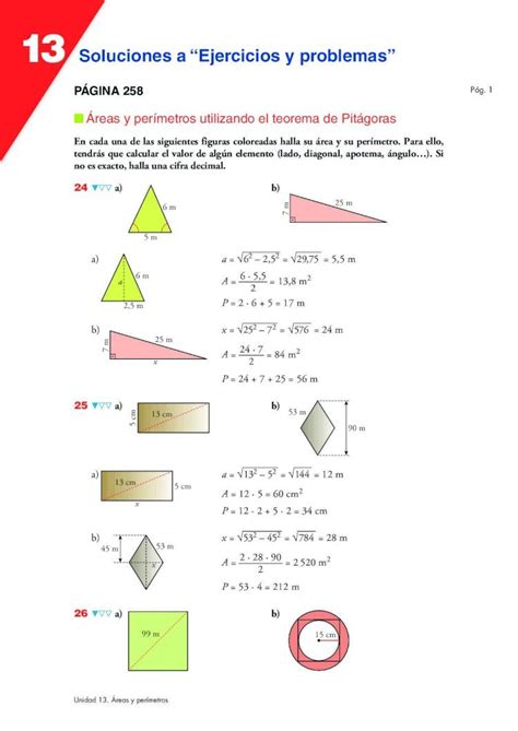 Pdf Reas Y Per Metros Utilizando El Teorema De Pit Goras