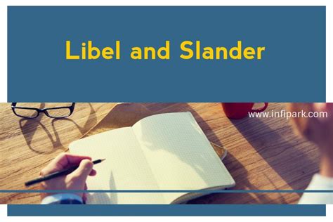 Distinguish between Libel and Slander | Infipark.com