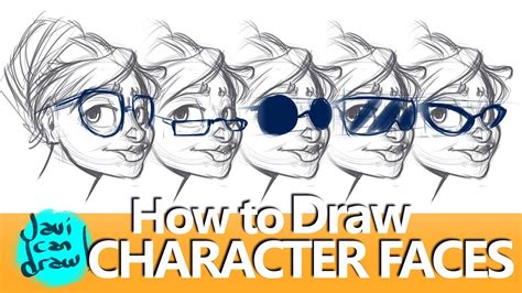 HOW TO DRAW GLASSES - YouTube