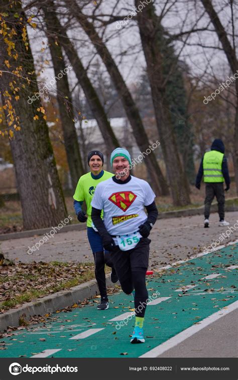 Pitesti Romania December 2023 Running Competition Organized Annually