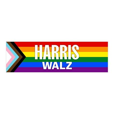 Harris Walz Pride Bumper Sticker