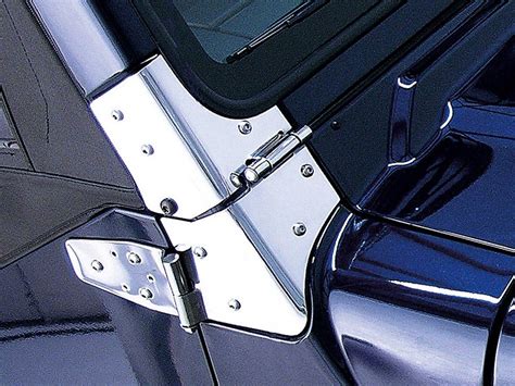 Rugged Ridge Windshield Hinges Stainless SKU