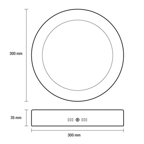 Led Panel Lampa W Toplo Beli Nadgradni Prosto Eurovik