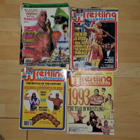 20 Wrestling Illustrated Magazines Gem