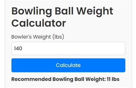 Bowling Ball Weight Chart | Toolsed