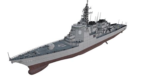 D Jmsdf Kongo Class Guild Missile Destroyer Model Turbosquid