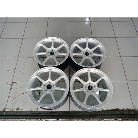 Jual Pcs Velg Racing Enkei Ring Pcd X Putih Pelek Mobil Hrv