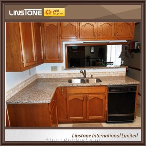 Polished Crema Caramel Granite Kitchen Countertop From China