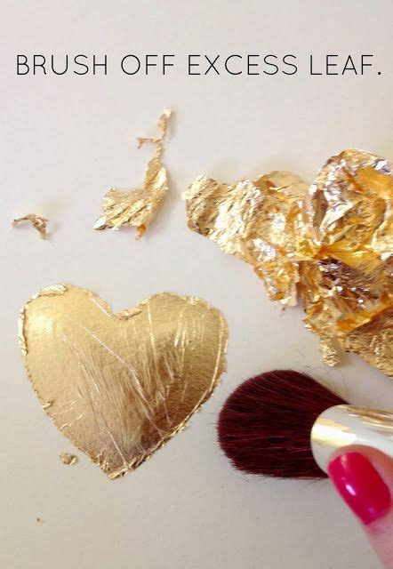 LiveLoveDIY DIY Gold Leaf Art Gold Leaf Art Gold Leaf Diy Leaf Art Diy