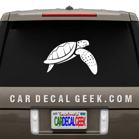 Sea Turtle Vinyl Car Decal Sticker | Car Accessories