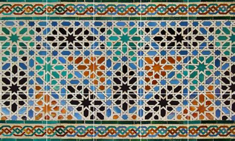 Tile Mural Mosaic Ceramic Panel Of Moroccan Alicatado Arabic Etsy