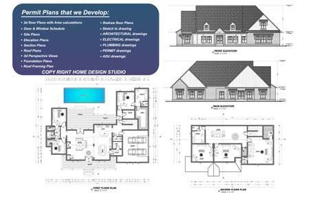 Your Architect Draftsman For House Permit Plans D Floor Drawings In