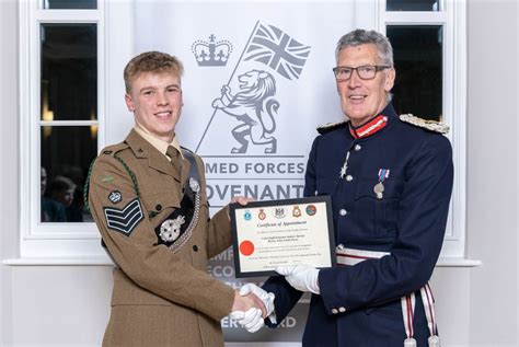 Andrew Appointed Lord-Lieutenant Cadet for Services to CCF - West ...