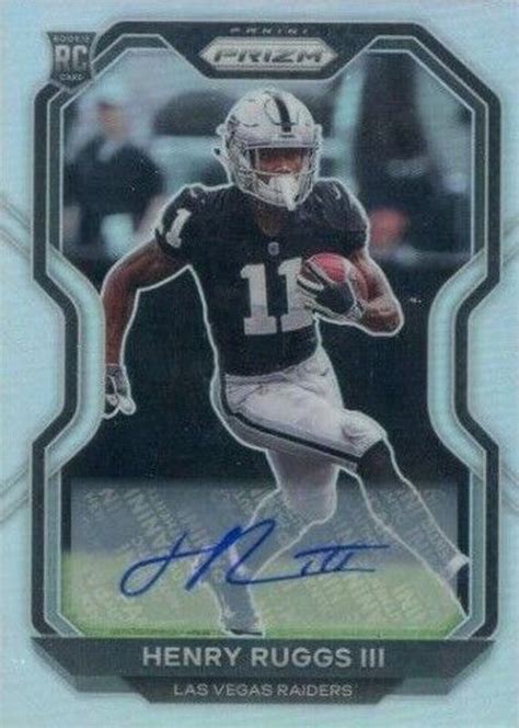 Henry Ruggs Iii Prizm Rookie Autographs Price Guide Sports