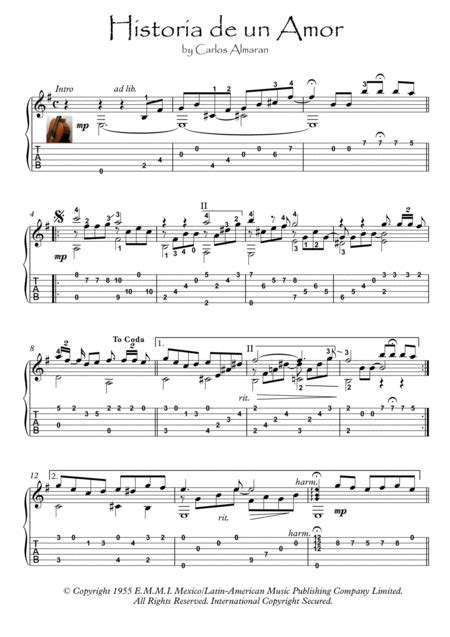 Historia De Un Amor Arr Pianosheetnow Sheet Music Luis Miguel