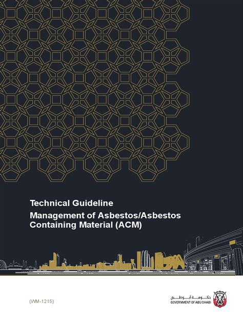 Technical Guideline Management Of Asbestos Asbestos Containing Material