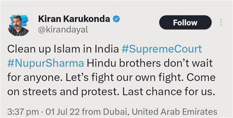 Nastenka On Twitter The Uae Should Not Allow Any More Hindutva There