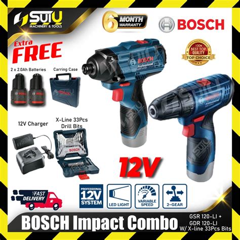 BOSCH GSR120-LI / GSR 120-LI GEN II 12V 30NM Cordless Drill 1500RPM + 1 ...