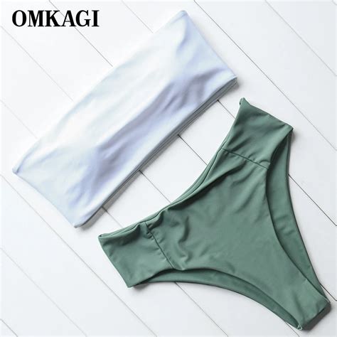 OMKAGI Brand Bikini 2018 Women Swimwear Biquinis Sexy Push Up Bikinis Set Swimsuit Bathing Suit