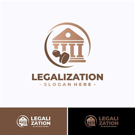 Premium Vector Legalization Logo Vector Legal Approval Concept Design