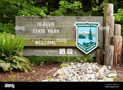 North Bend Wa Usa June 06 2022 Signage At Olallie State Park With