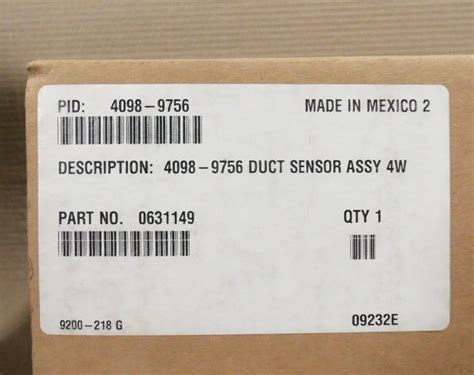 NEW SIMPLEX 4098 9756 AIR DUCT SENSOR HOSUING 4 WIRE FIRE ALARM NIB EBay