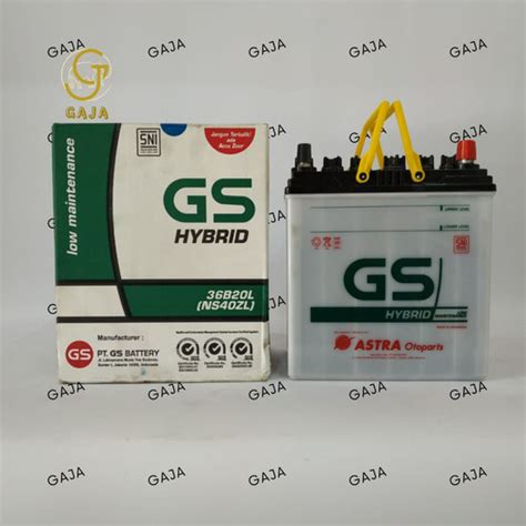 Jual Aki Mobil GS ASTRA Type GS HYBRID NS40ZL 36B20L 12 Volt 35