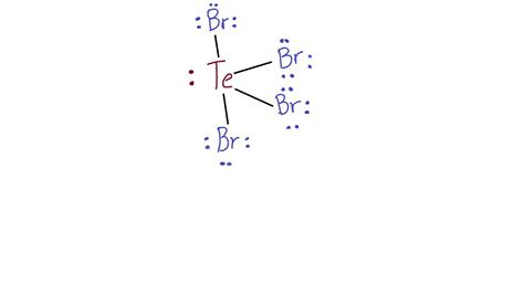 Draw The Lewis Structure For The Tellurium Tetrabromide Molecule