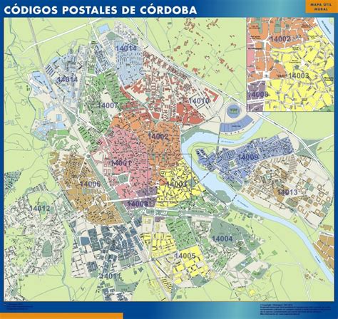 Mapa Códigos Postales de Córdoba Mapas España y el mundo